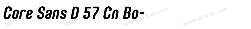 Core Sans D 57 Cn Bo字体转换